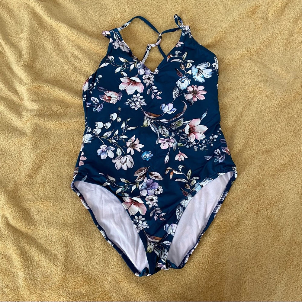 Gibson Latimer One Piece Swimsuit Med Floral